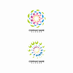 nature logo icon design vector template