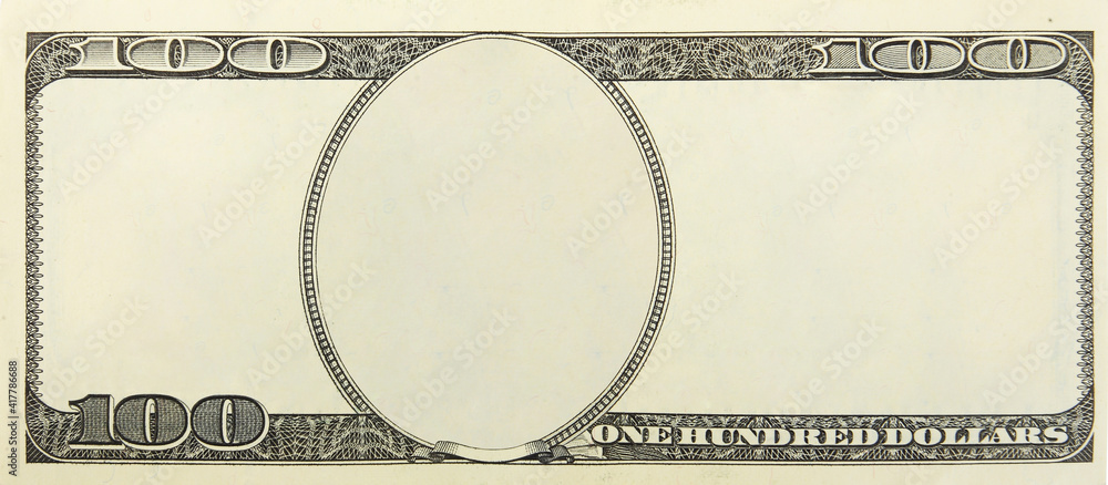 Wall mural blank money background for design