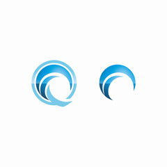 sea logo vector icon template design