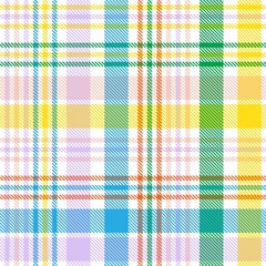 Rainbow Pastel Plaid textured Seamless Pattern