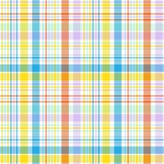 Rainbow Pastel Plaid textured Seamless Pattern