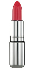 Obraz premium Red lipstick on white background with clipping path.