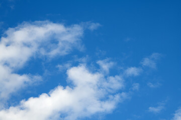 Blue sky with clouds. Sky background
