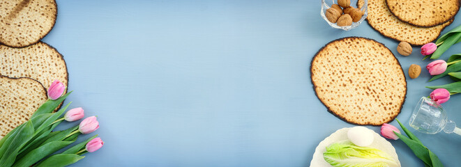 Pesah celebration concept (jewish Passover holiday)