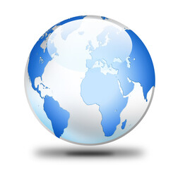 Obraz premium world globe