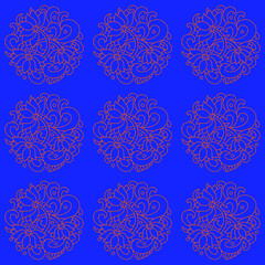 Ornamental lotus.vector, abstract, oriental style, flower, lotus, yoga, medallion, hand-drawing. for textile printing, logo, wallpaper