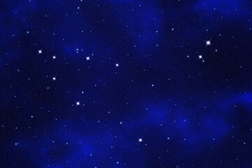 Obraz na płótnie Canvas Starfield background of zodiacal symbol 