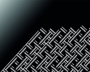 Seamless vector pattern. Background texture in geometric style on gradient canvas.