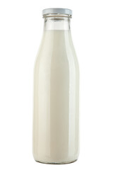 Bottle with milk isolated on white background