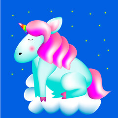 unicorn  on the cloud 