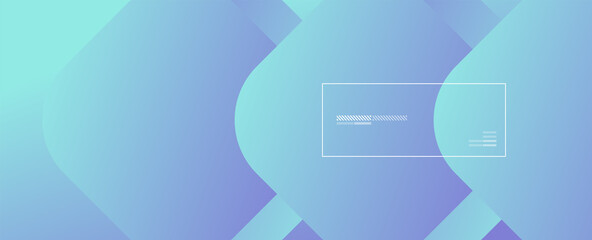 Square shapes composition geometric abstract background. 3D shadow effects and fluid gradients. Modern overlapping forms