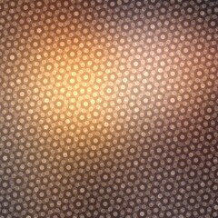 Brown shades polished background covered geometric ornamental pattern.