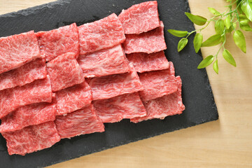 牛肉   カルビ　焼肉用　国産和牛