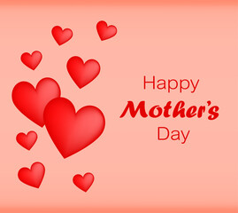 Happy Mother's Day banner with heart