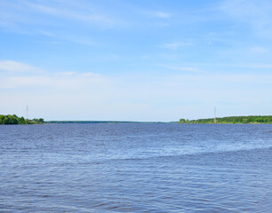 The Volga river near Kostroma. Russia