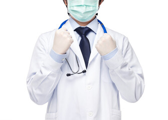 doctor showed an encouraging gesture