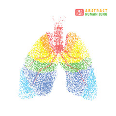 Abstract human lung