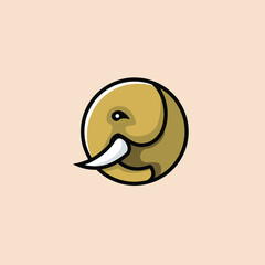 elephant icon or logo, sign and symbol vector illustration
