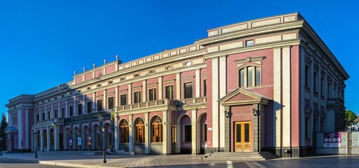 Fototapeta na wymiar Philharmonic building in Cherkasy, Ukraine