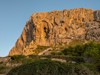 Fototapeta premium Sunset at Cala Figuera, formentor, majorca,balearics, spain
