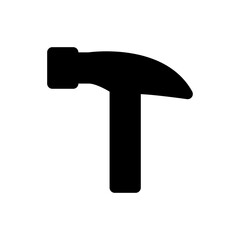 hammer icon solid style vector