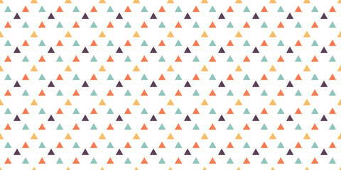 Minimalistic design. Seamless pattern. Colorful geometric element, design for web banner, wallpaper, fabric print