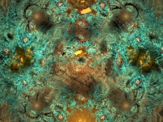 Naklejka na ściany i meble Imaginatory fractal background Image