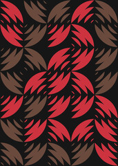 Abstract Geometric Pattern generative computational art illustration