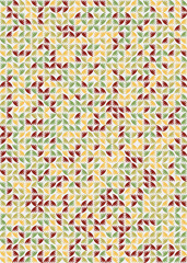 Fototapeta premium Abstract Geometric Pattern generative computational art illustration