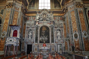 Napoli – Cappellone sinistro della Chiesa del Gesù Vecchio