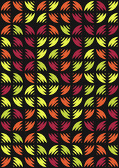 Abstract Geometric Pattern generative computational art illustration