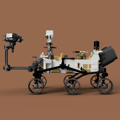 Mars robot perseverance 3d rendered illustration