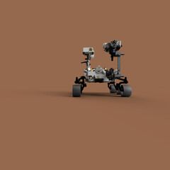 Mars robot perseverance 3d rendered illustration