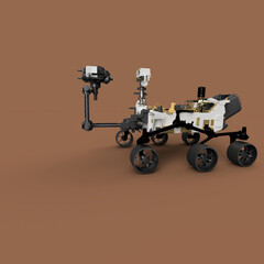 Mars robot perseverance 3d rendered illustration