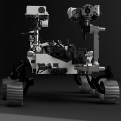 Mars robot perseverance 3d rendered illustration