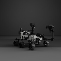 Mars robot perseverance 3d rendered illustration