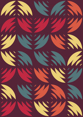 Abstract Geometric Pattern generative computational art illustration