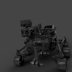 Mars robot perseverance 3d rendered illustration