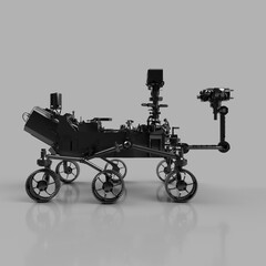 Mars robot perseverance 3d rendered illustration