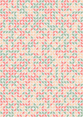 Abstract Geometric Pattern generative computational art illustration