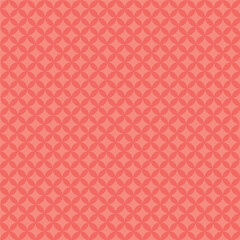 Abstract seamless pattern, geometric background made from circles, repeating elements, red wallpaper