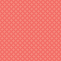 Abstract seamless pattern, geometric background made from circles, repeating elements, red wallpaper
