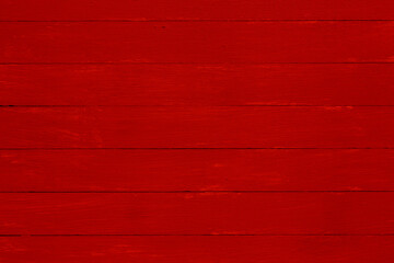 red painted wood