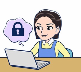 幼稚園で働く女性