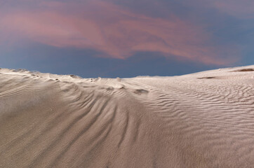 The Lancelin Sand Dunes in Western Australia.