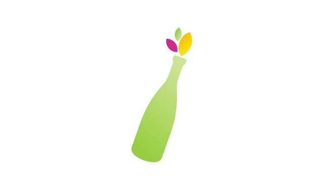 bouteille graphique animation