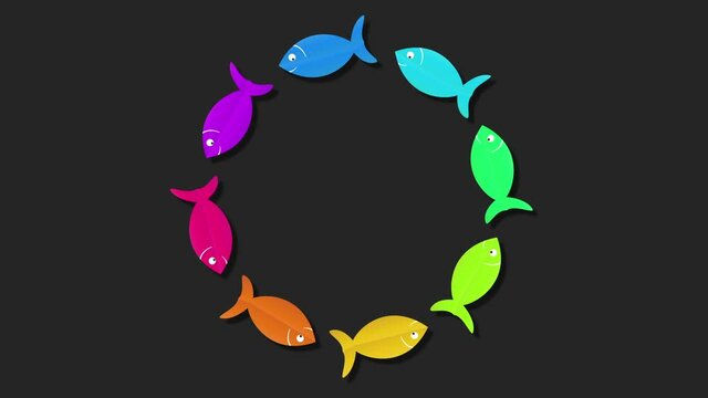 poisson color&eacute; graphique