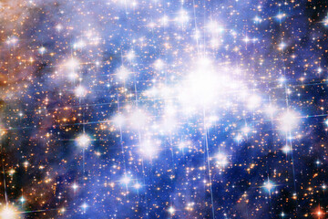 Obraz premium Amazing galaxy view and stars. The elements of this image furnished by NASA.