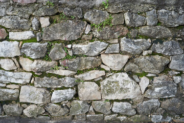 Natural stones wall. Natural pattern. Natural light. High quality photo