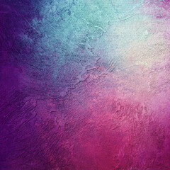 Artistic image of background surface  plaster in blue and purple tones.